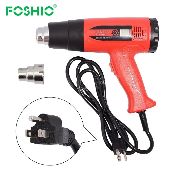 Foshio 1800w 220v Industrial Electronic Shrink Hot Air Heat Gun With