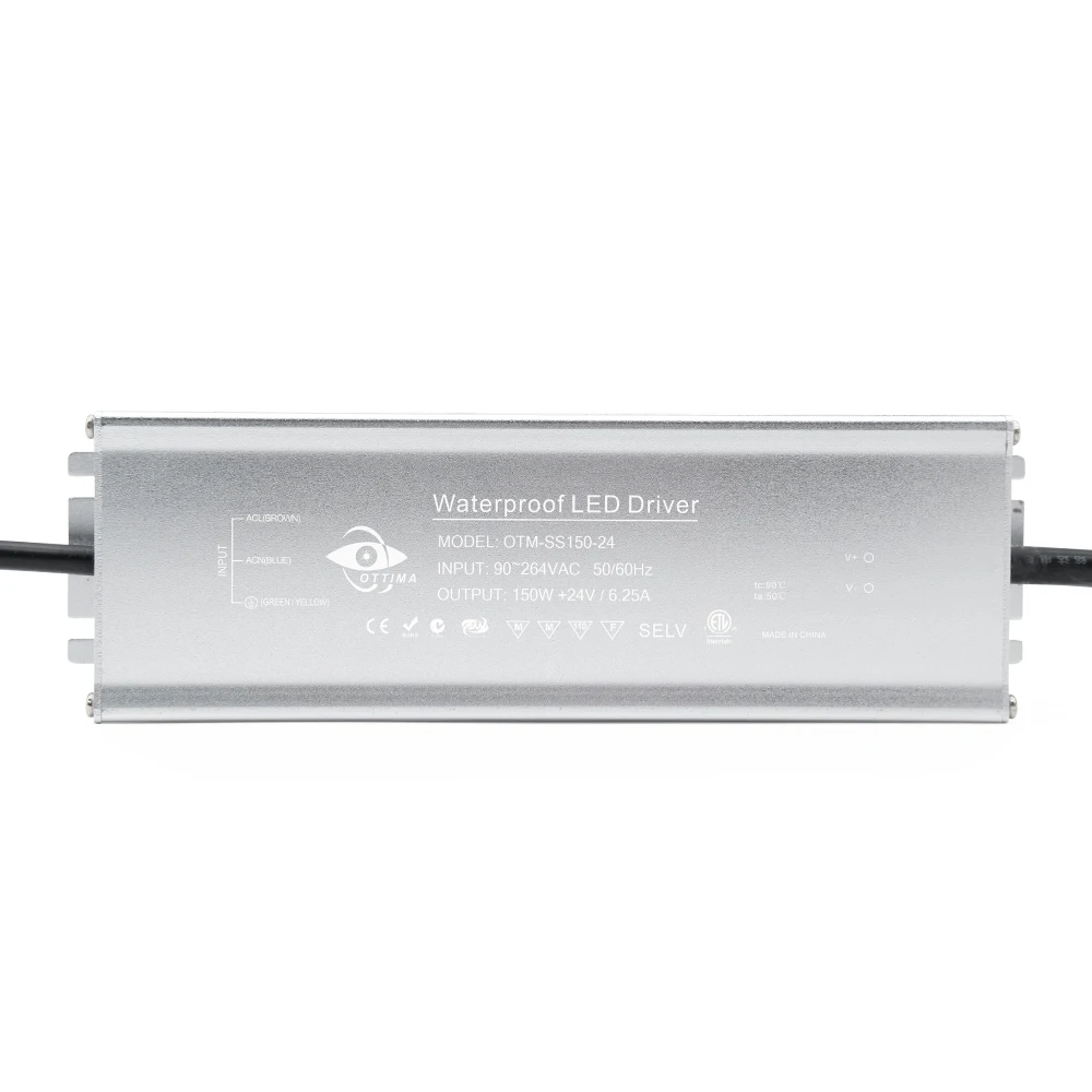 Waterproof IP67 150W Constant Voltage 12V Led Power Supply 24V Switching Power Supply
