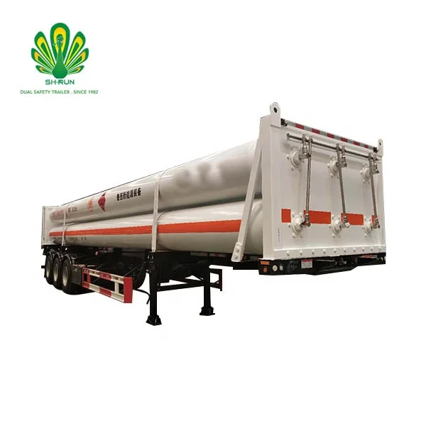 High-Pressure Compressed Natural Gas Tube CNG Transport Truck Semi Trailerprice