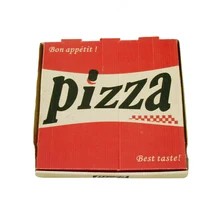Wholesale Printed White Brown Delivery Corrugated Paper Pizza Boxes Packaging Carton Custom Pizza Box With Logo