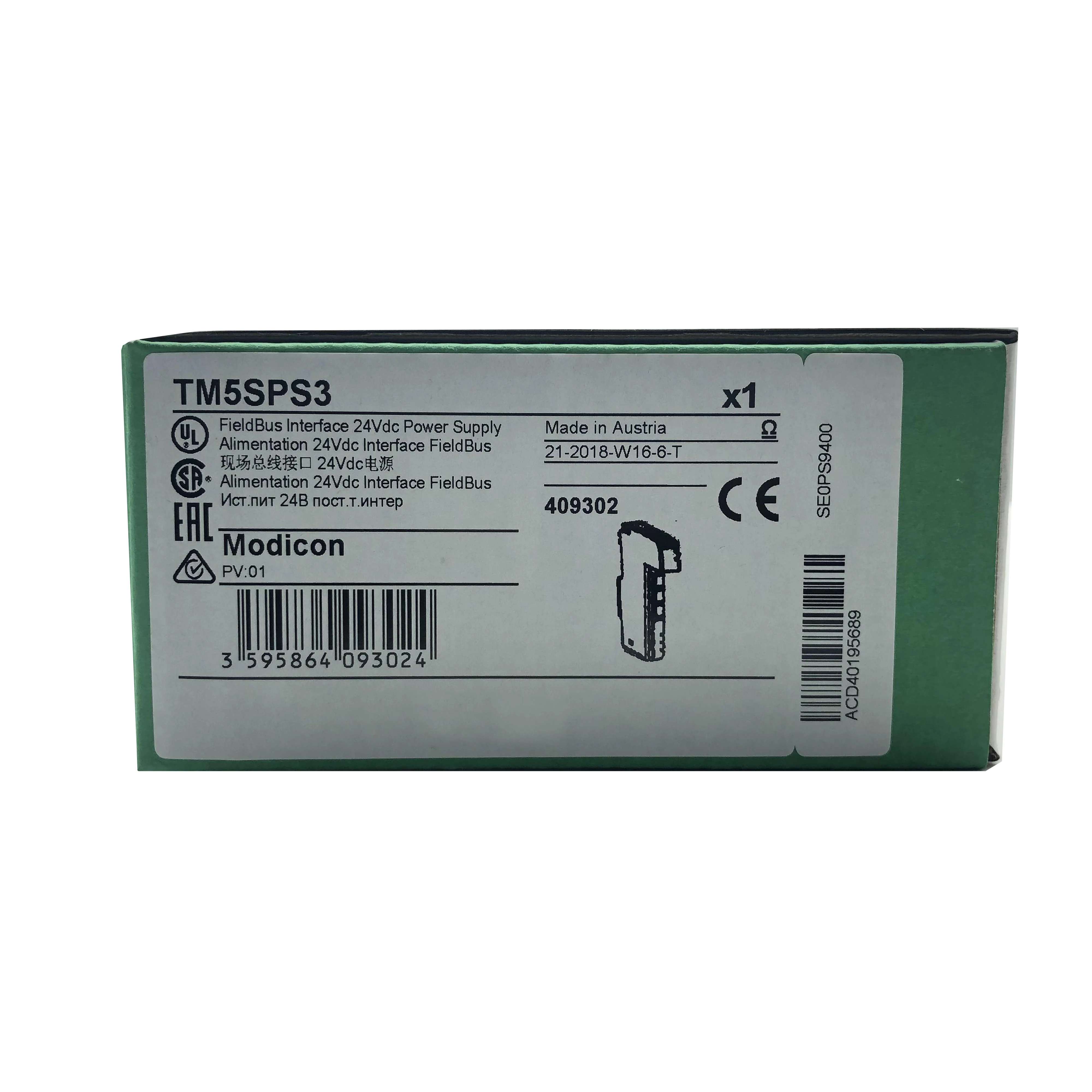 New Original TM5SPS3 TM5 series power supply module. It supplies stable power for TM5 remote I/O modules, features overload protection, compact design and high anti-interference performance. Widely used in distributed automation