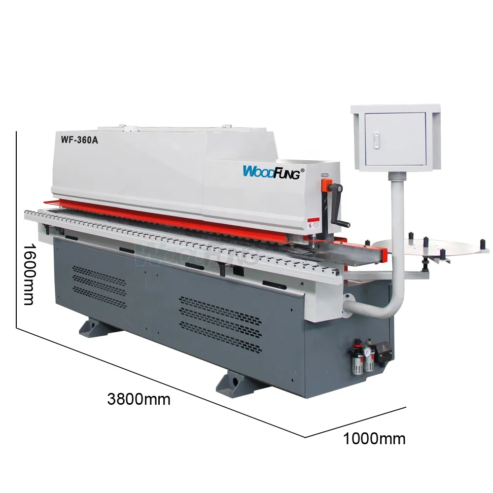 WF360A 1200KG Edge Banding Machine for Wood Gluing Pressing Refined Polishing