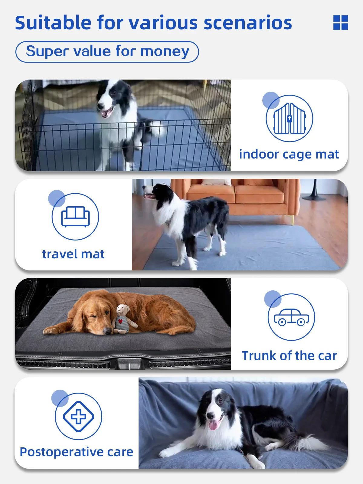 Wholesale Upgrade Non-Slip Dog Pads Extra Large 65