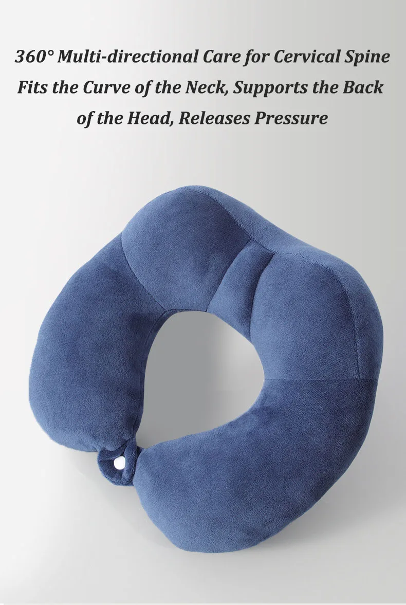Creative Pp Cotton Memory Foam Ushaped Cervical Neck Rest Pillow