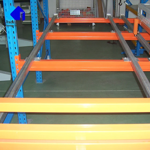 Jracking Warehouse Storage Heavy Duty Pallet Rack System Industrial Storage Rack Push Back Steel Rack