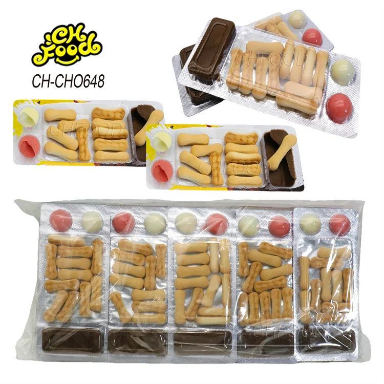 3 in 1 strawberry milk flavor chocolate jam with finger biscuits for kids halal food wholesale and OEM snack