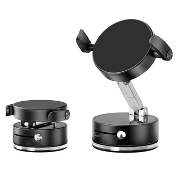 2025 Multi-Functional Clamping Mobile Phone Stand Scalable 360 Degree Rotation Vacuum Suction Car Phone Holder for iPhone Desk