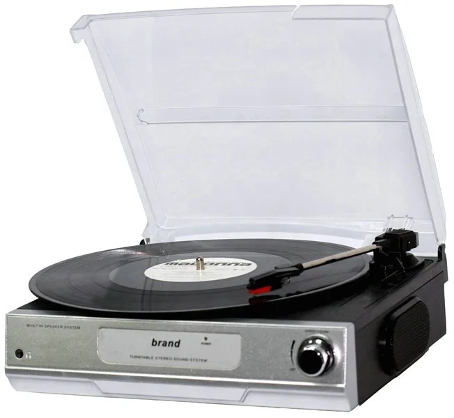 Vinyl Turntable Record Player LP Disc BT Gramophone Phonograph