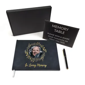 Custom Size Hardcover Guest Book for Weddings Graduations Baby Showers Birthdays Offset Printing on Quality Paper