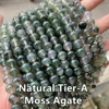Tier-A Natural ágata musgo