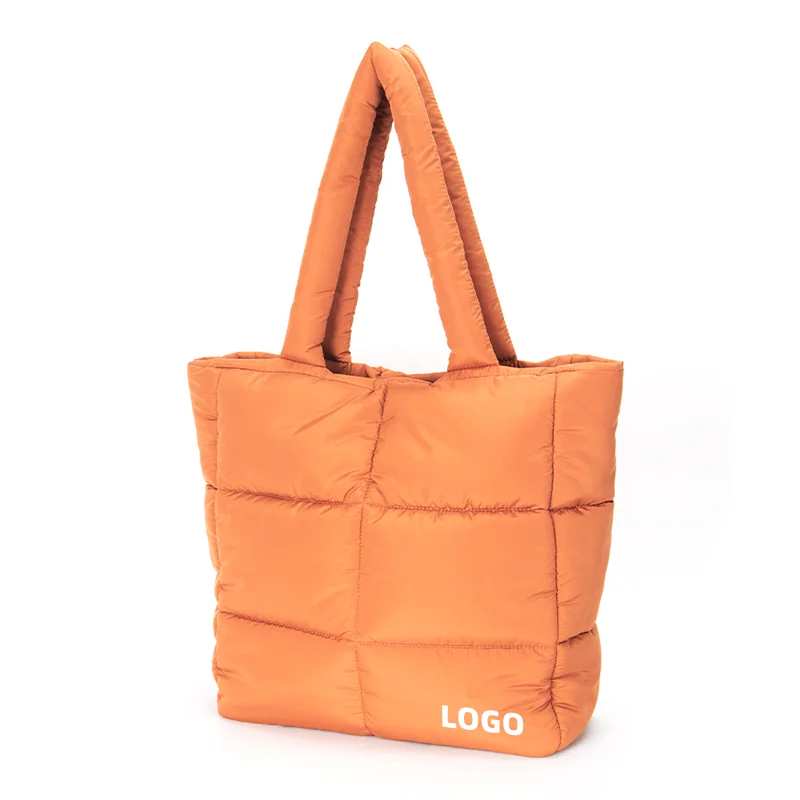 Extolove Quilted Puffer Tote Bag – Small Lightweight Hobo Bag For Women, Nylon With Zipper Pockets