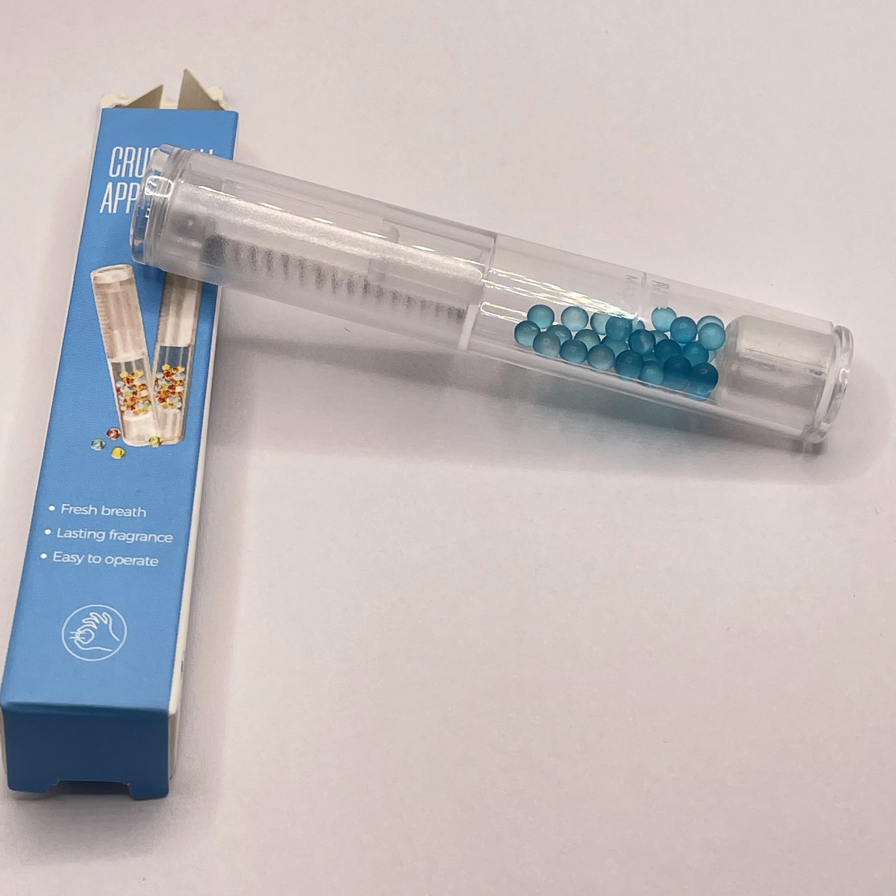 cigarette with menthol ball High Quality Cigarette Menthol Flavour Pop Ball Injector Pen Shape 50  Grains Flavor Capsule for Cigarette