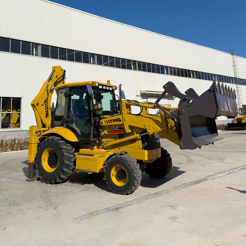 Loader Machine  BLT388 Backhoe Excavator Loader 4wd 2500kg 2.5t Backhoe Loader With AC Cabin