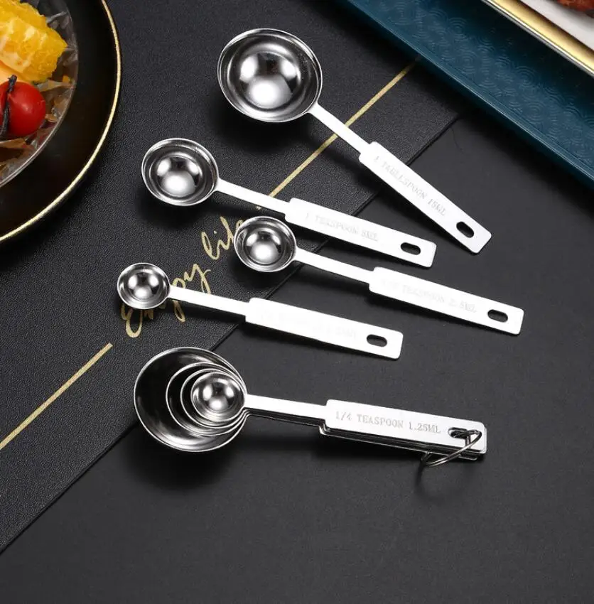 ステンレス鋼計量スプーン4個セット1/4tsp 1/2tsp 1tspキッチン