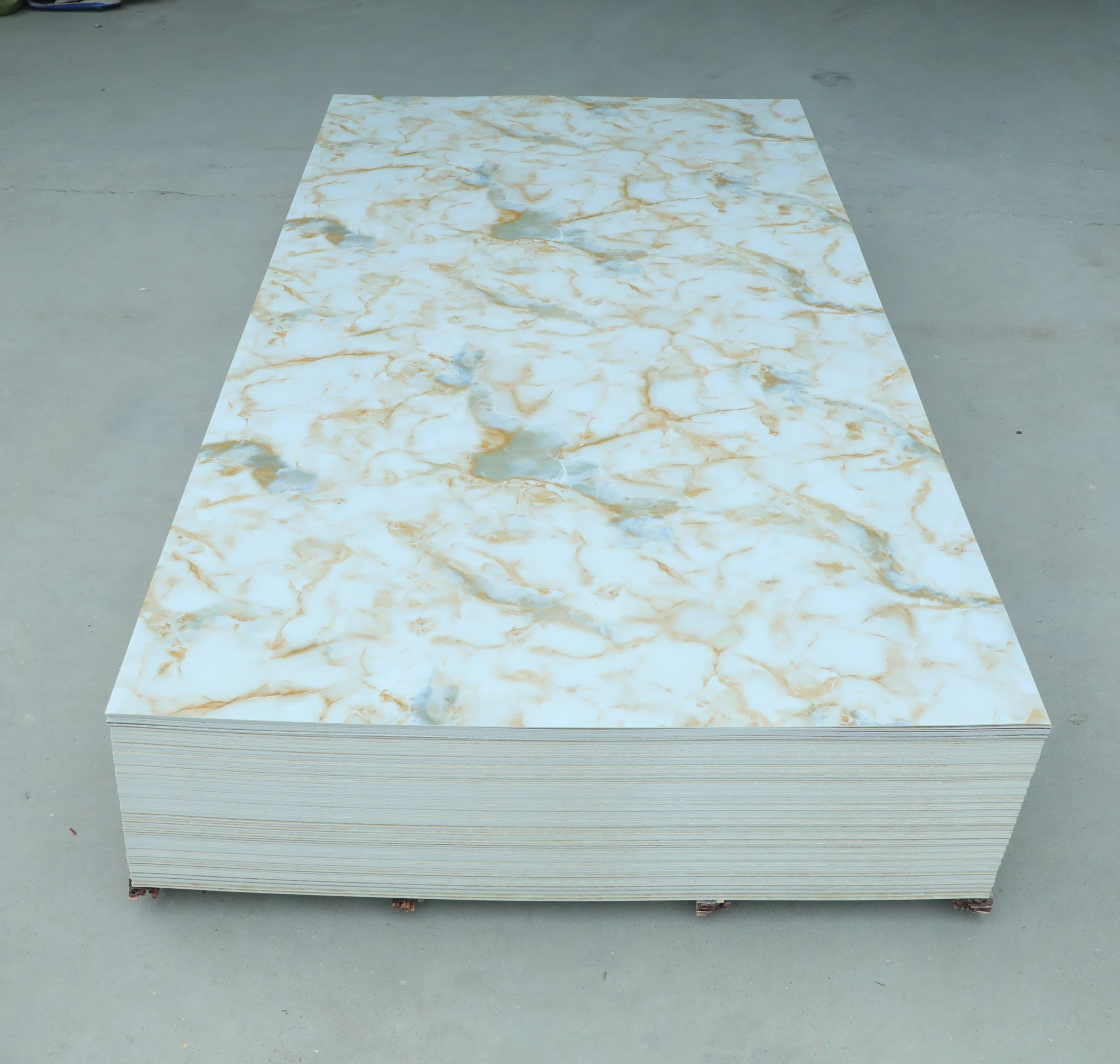 High Quality 3d Marble Plastic Sheet Laminate Pvc Uv Marble Sheet Wall ...