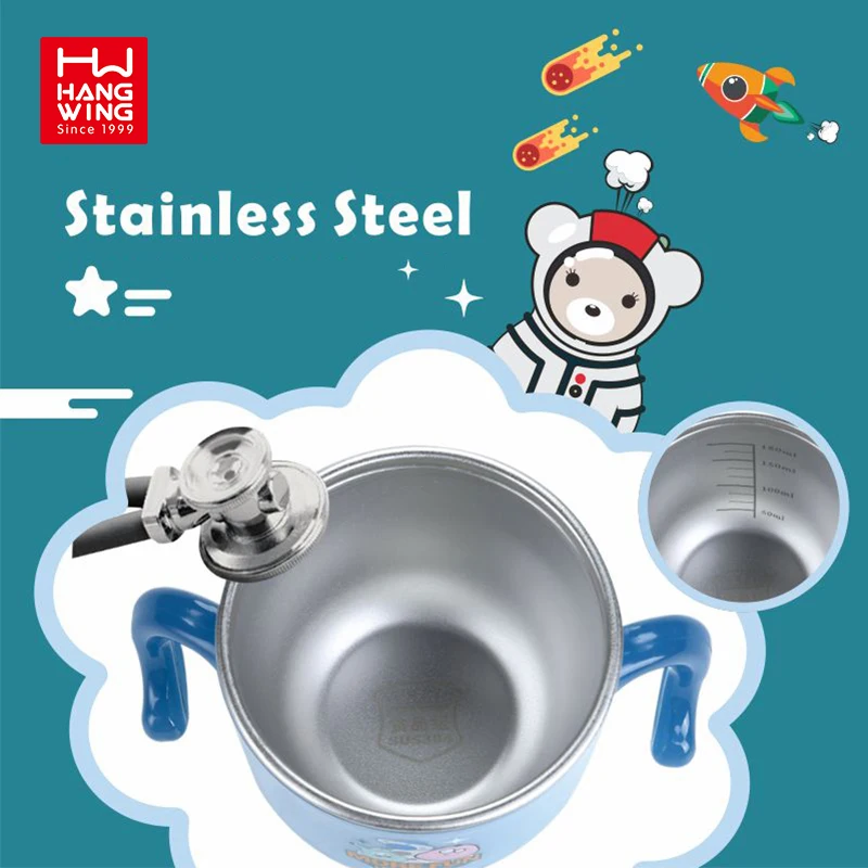 
 Мультяшные дизайнерские детские товары 304 прочная бутылка для питья из нержавеющей стали 180 мл детская чашка для молока  