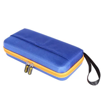 Customized Portable Fly Tying Kit Cases Hardy Zip Lock Padded Vinyl Reel Cases Bait Box Storage Carrying Tackle Bag Pouch Blue