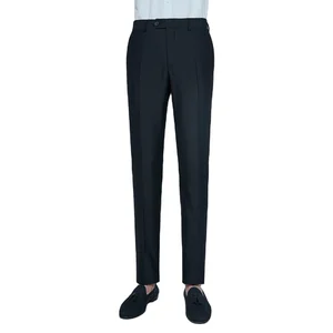 New Design Plus Size Business Breathable Black Mens Work Long Suit Pant Trousers