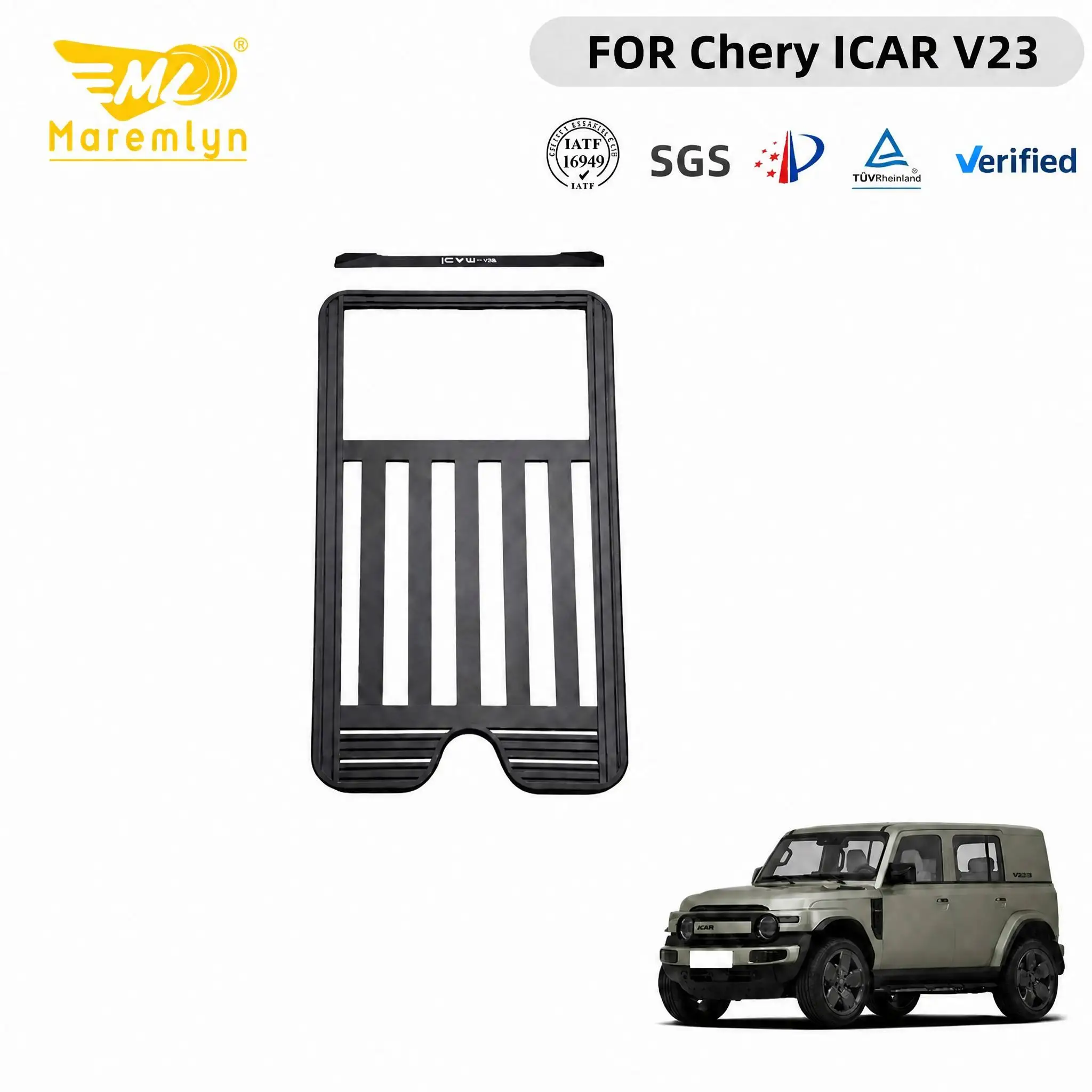 Maremlyn-Dachgepäckplattform mit 1,2 mm Stärke und Dachgepäckträger für Chery ICAR V23, 4x4-Ausstattung für Outdoor-Reisen, Modifikations-Teile für Außenbereich