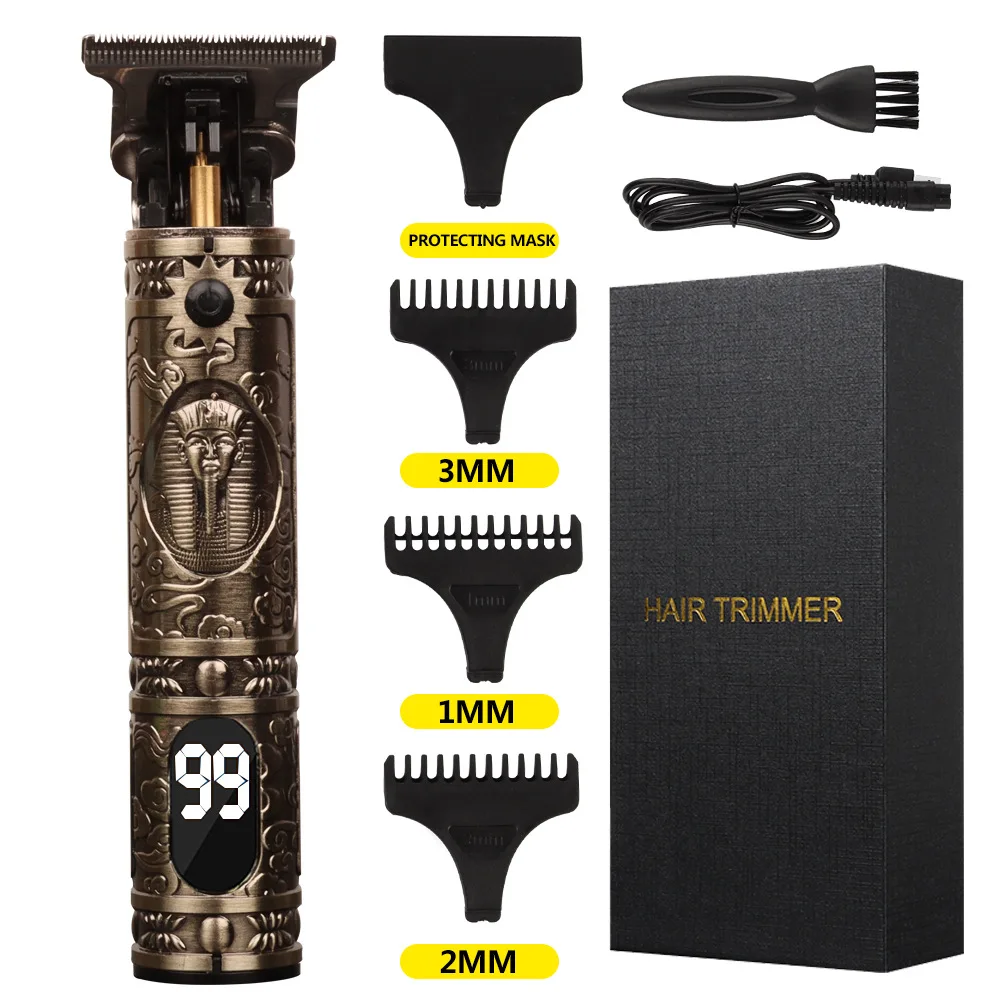 2021 New Arrival Gold Metal Color  Baldhead Clippers Hair Cutting  Machine Clipper Beard Trimmer For Men Barber - Buy Hair Cutting Machine,T  Blade Trimmer,Hair Clippers Professional Product on 