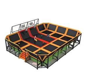 Sports Indoor Equipment Soft Cover for Bouncing Square Trampoline Park for Boys and Girls