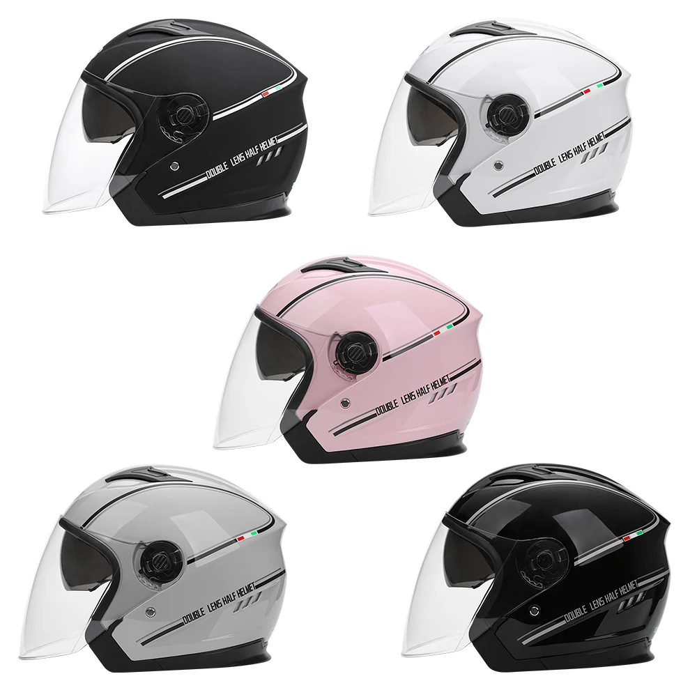 BYB/730 Double Lens Design Half-face Anti-glare Index Men's Helmet Cool  Helmet