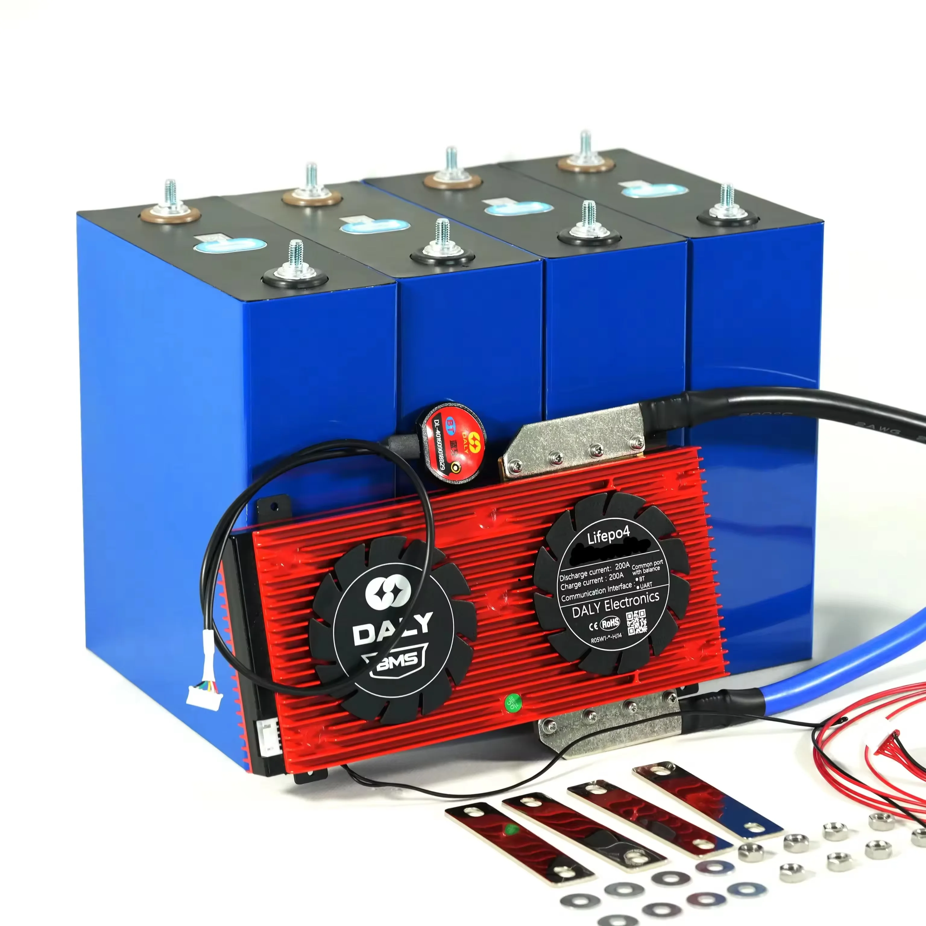 4S BMS with 48V Lifepo4 16S 100A - Smart Battery Management