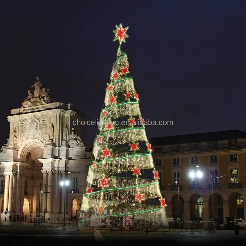 Outdoor 20ft 30ft 40ft 50ft LED Artificial Holiday Decorative Giant ...