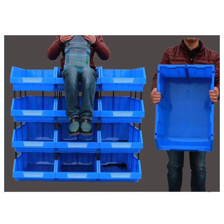 Spares Parts Boxes Stackable Warehouse Bin Container clear Plastic Warehouse Storage Bins