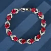 Red Corundum 3# Bracelet 17cm