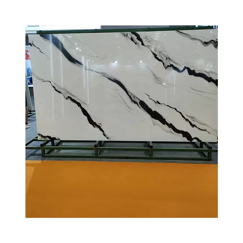 سطح طاولة مطبخ أبيض من زجاج النانو الأبيض وحجر الكريستال، مصنوع من الكوارتز الاصطناعي المقاوم للتلوث للاستخدام الداخلي، وبلاط أبيض