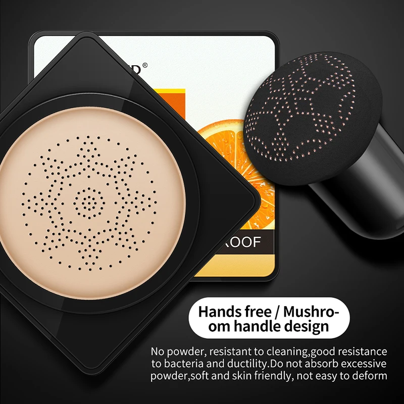 SADOER Customized Cosmetics Bb CC air Cushion Beauty Cream Vitamin C Moisturizing Whitening Make up Waterproof Liquid Foundation