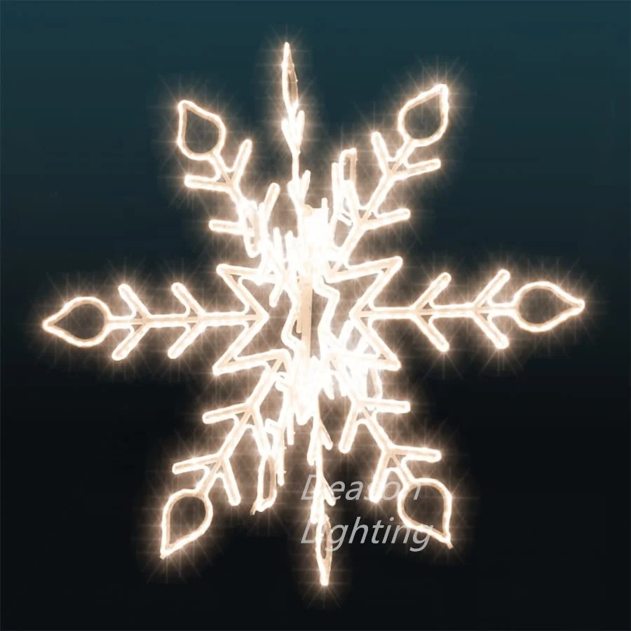 Large Hanging Snowflake Lights