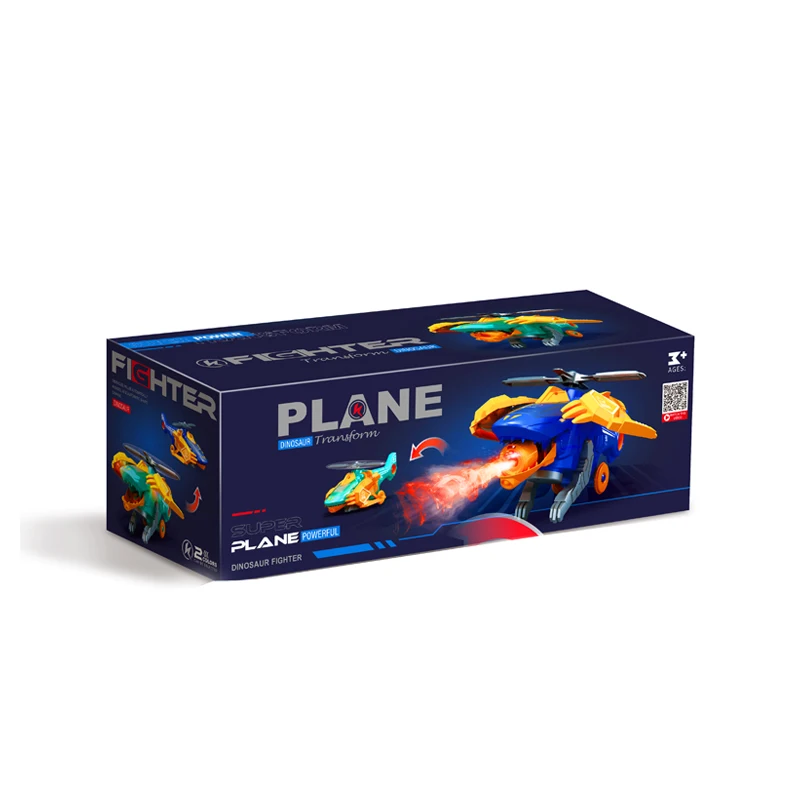 Automatic Deformable Shapes Battery Operated Deformable Pterosaur Model Toys Air Plane BO for Kids