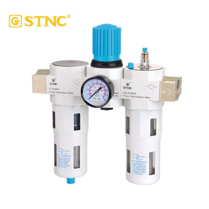 STNC Own Producing Festo Type LFR Air Source Treatment FRL Unit Oil Filter Regulator Lubricator Combination for Pneumatic Parts