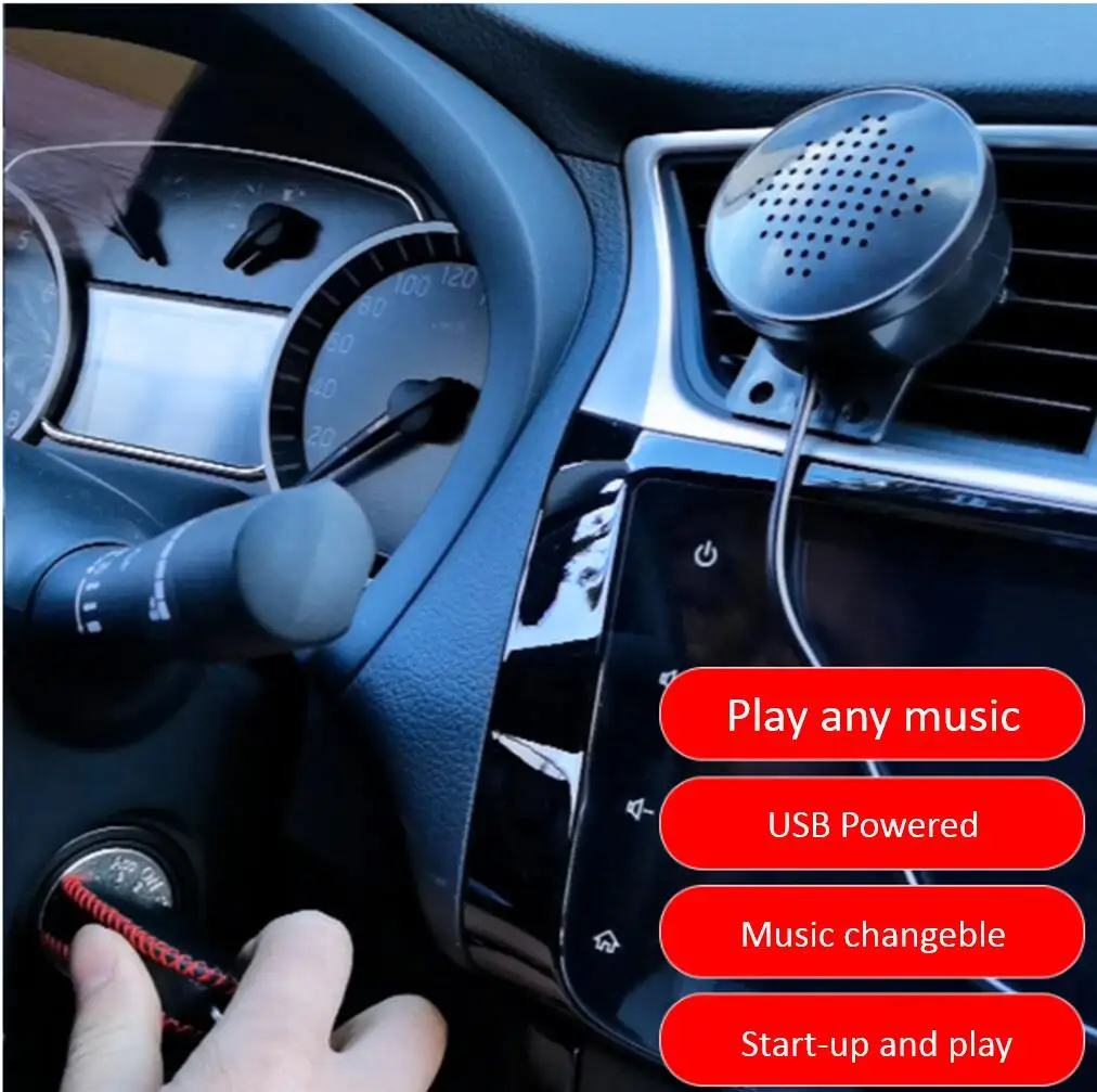 メロディーボックス スタイリッシュなDIY車のスタートアップ挨拶音楽プレーヤーJDM
