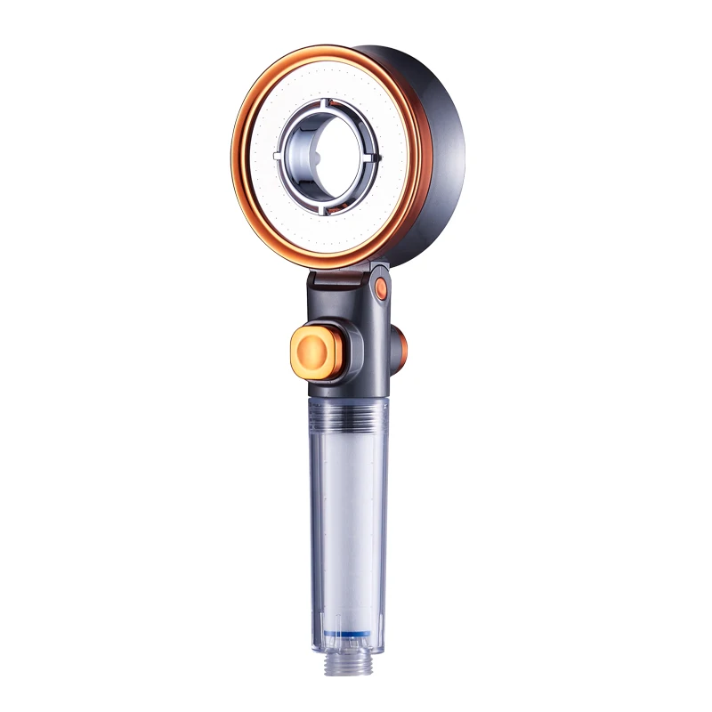 High-Pressure Water Saving Head Shower  Chrome Polished Plastic Traditional Chrome Polished Plastic with pp Cotton Filters