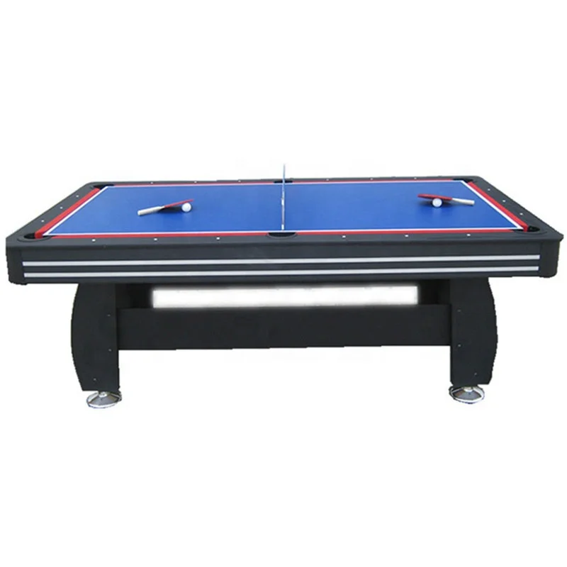 6FT/7FT MDF 3 in 1 Multi Game Billiard Pool Table with Pingpong air Hockey Game