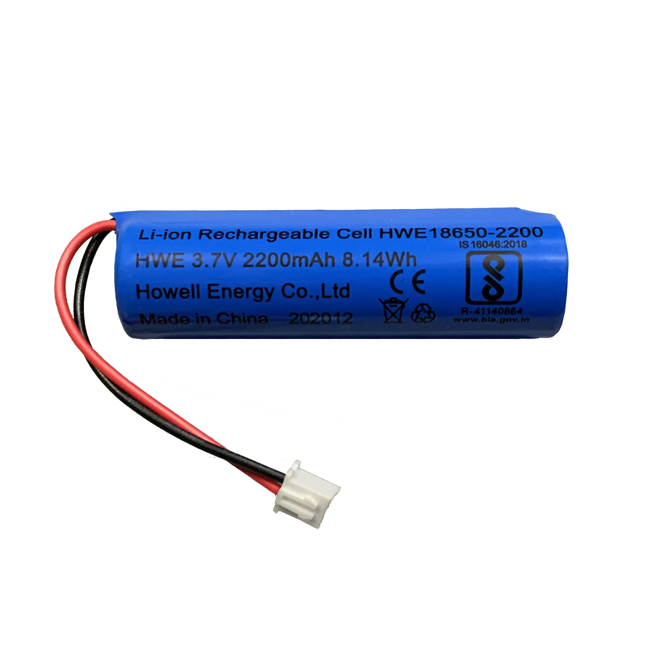 solidariteit lip beproeving Bis Ce Rohs Certified Cylindrical 18650 Li Ion Battery 3.7v 2200mah With  Wire And Connector - Buy 18650 Li-ion Battery,18650 1800mah 3.7v Battery,Cylindrical  18650 Li-ion Battery Product on Alibaba.com