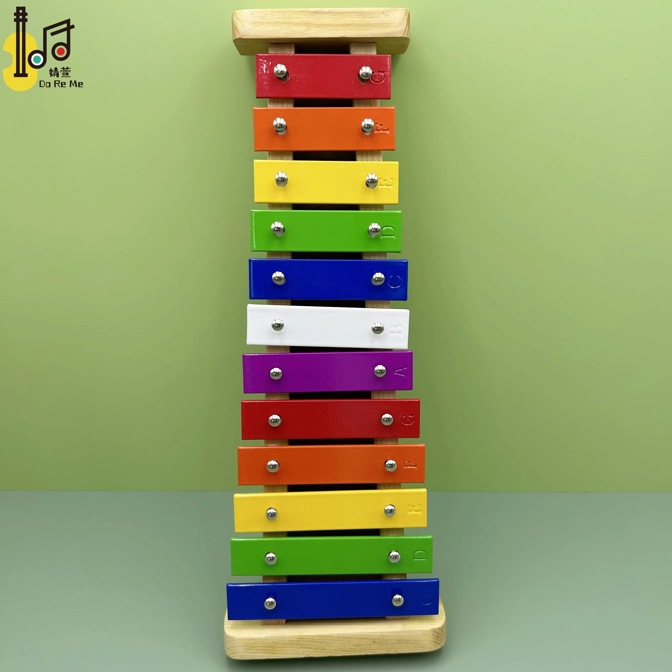 Xylophon Aus Metall & Buche – 1 Set, Poliert, Percussion-Instrument Für Kinder & Musik