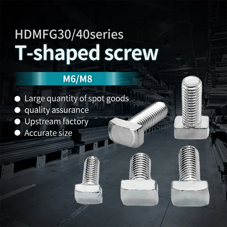 4040 aluminum profiles rear mounted screws t bolts t screws m6m8  12 50-2
