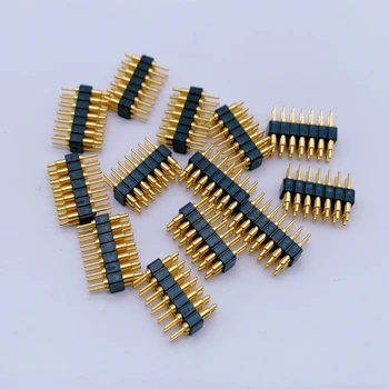 Factory customized 2.0mm Pitch brass pogo pin 2row 14Pin Spring Loaded Connectors