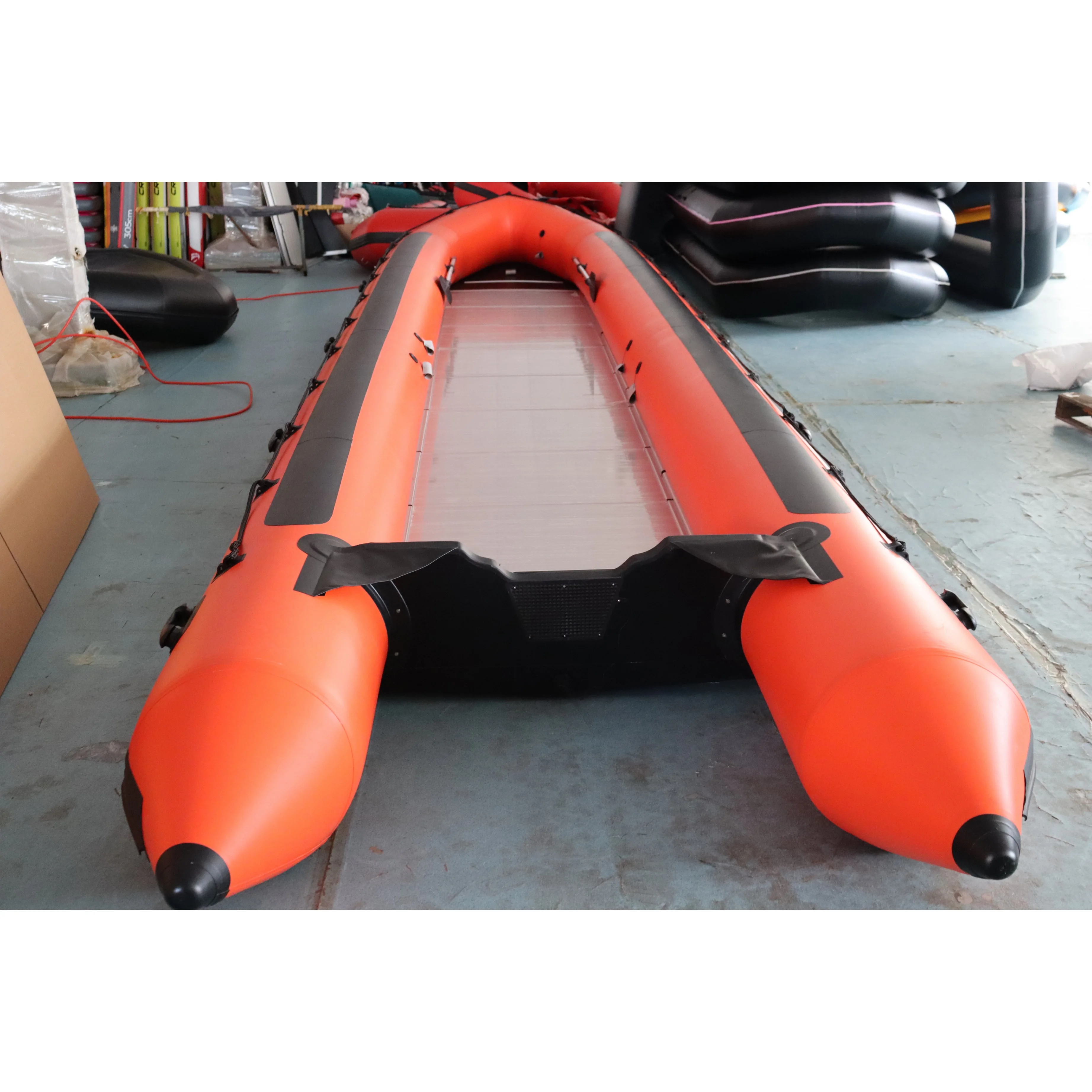 Factory Large Inflatable Sport Boats 6m 7m 8m 9m 10m with Aluminum Floor Ocean Waters Lake Leisure Divers