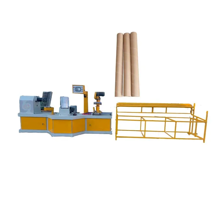 Commercial automatic spiral cardboard paper tube core pipe making winding machine