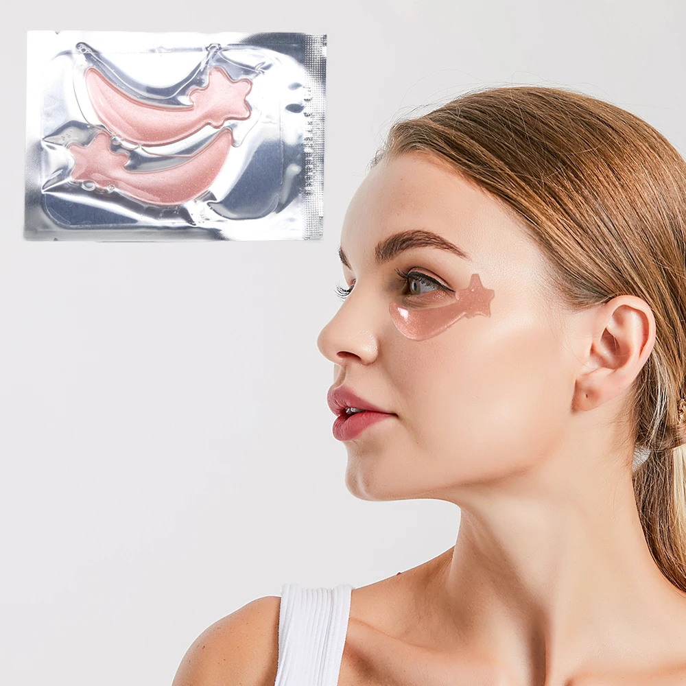 Premium Beauty Under Eye Gel Pads Mask Skincare For Dark Circles And Puffiness Reducer Glitter