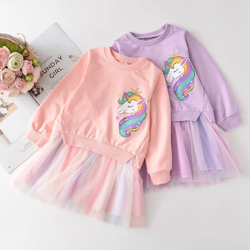 long sleeve unicorn dress