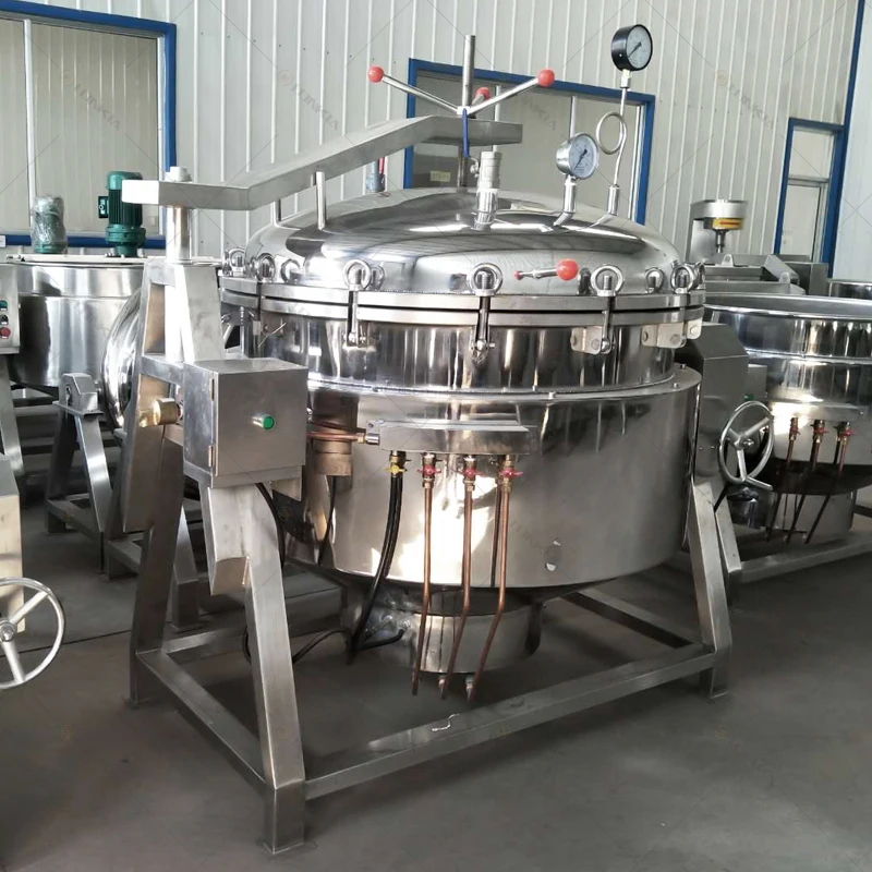 Lonkia Customized Large Capacity High Pressure Cooking Pot Commercial Gas Steam Heating Large Heating Area Pressure Cooker