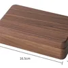 Walnut wood dark chocolate jewelry box