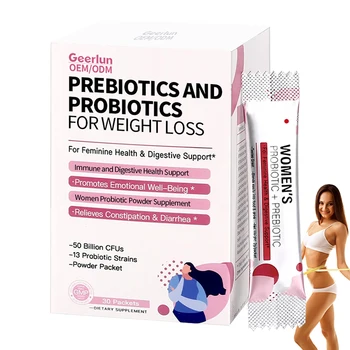 OEM Private Label Prebiotics And Probiotics Powder Weight Loss Immune Digestive Health Women Probiotic Powder Supplement