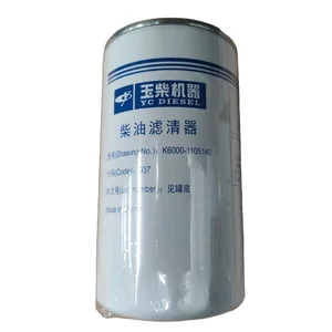 Dongfeng Howo FAW SHACMAN New Construction Machinery with Yuchai Engine Original Fuel Filter K6000-1105140